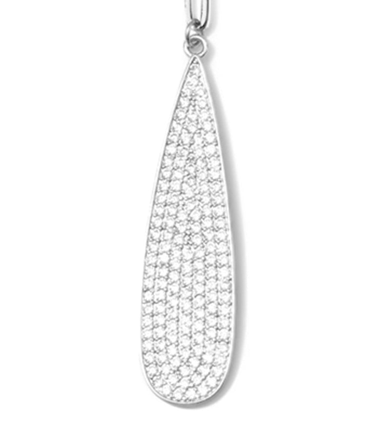 Pavé Teardrop Necklace