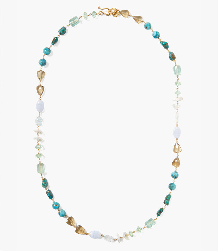 Chan Luu Gemstone And Pearl Necklace