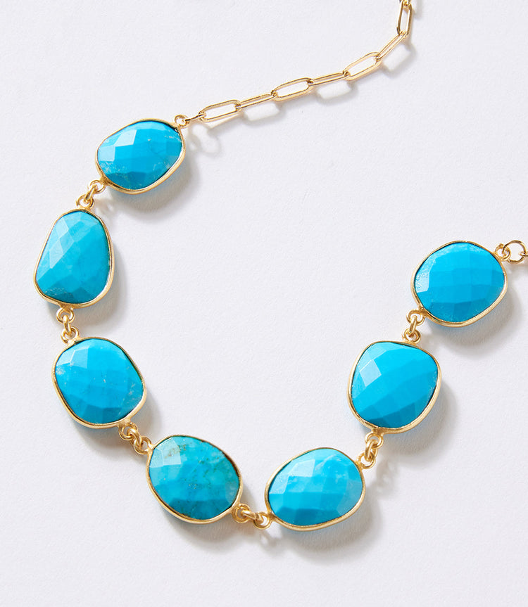 Turquoise Station Necklace