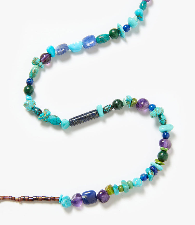 Lapis And Turquoise Beaded Necklace