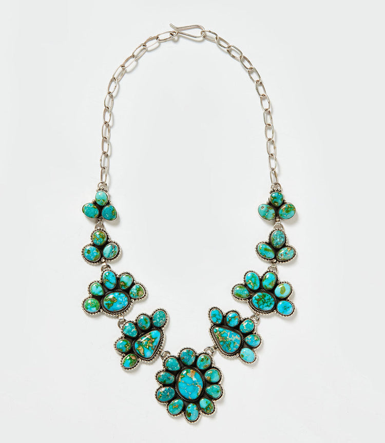 Sterling Silver Sonoran Gold Turquoise Necklace