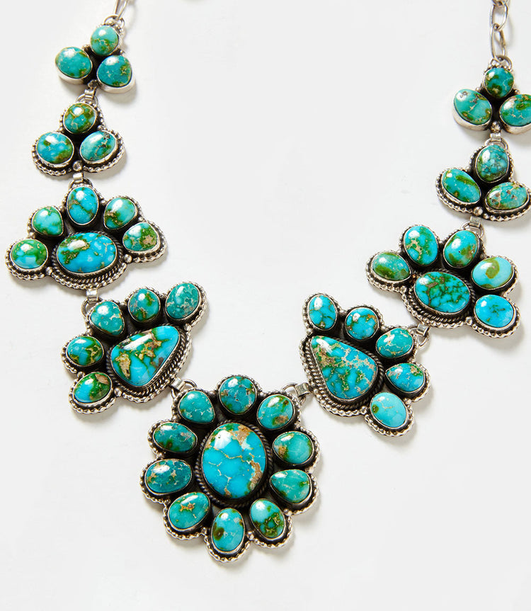 Sterling Silver Sonoran Gold Turquoise Necklace