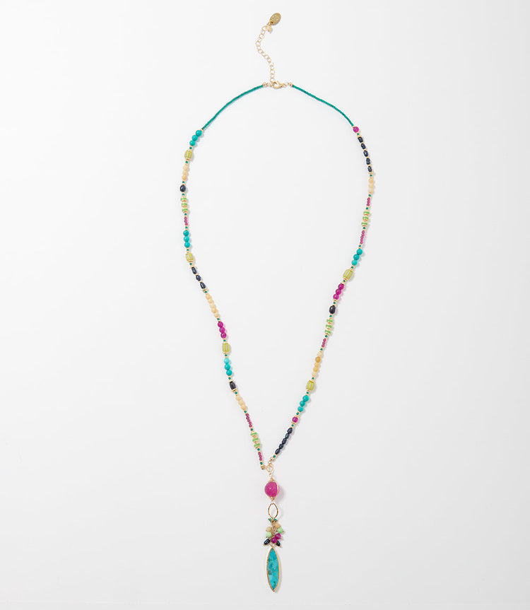 Turquoise And Gemstone Necklace