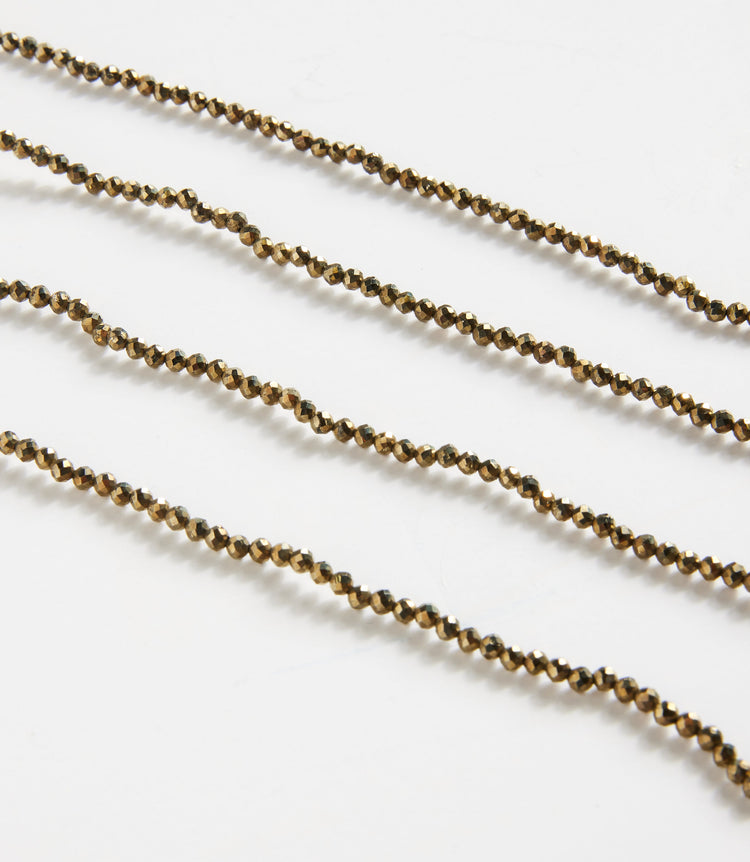 Pyrite Beaded Necklace