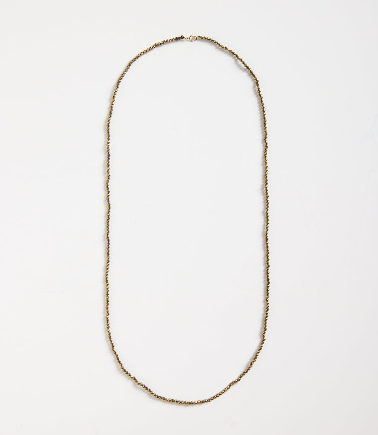 Pyrite Beaded Necklace