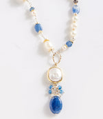 Pearl and Kyanite Necklace