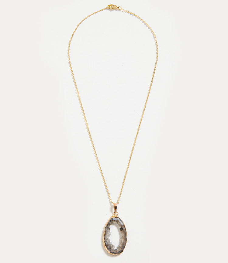 Geode Pendant Necklace