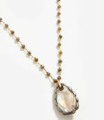 Pyrite Crystal Pendant Necklace