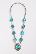 Turquoise Cluster Necklace