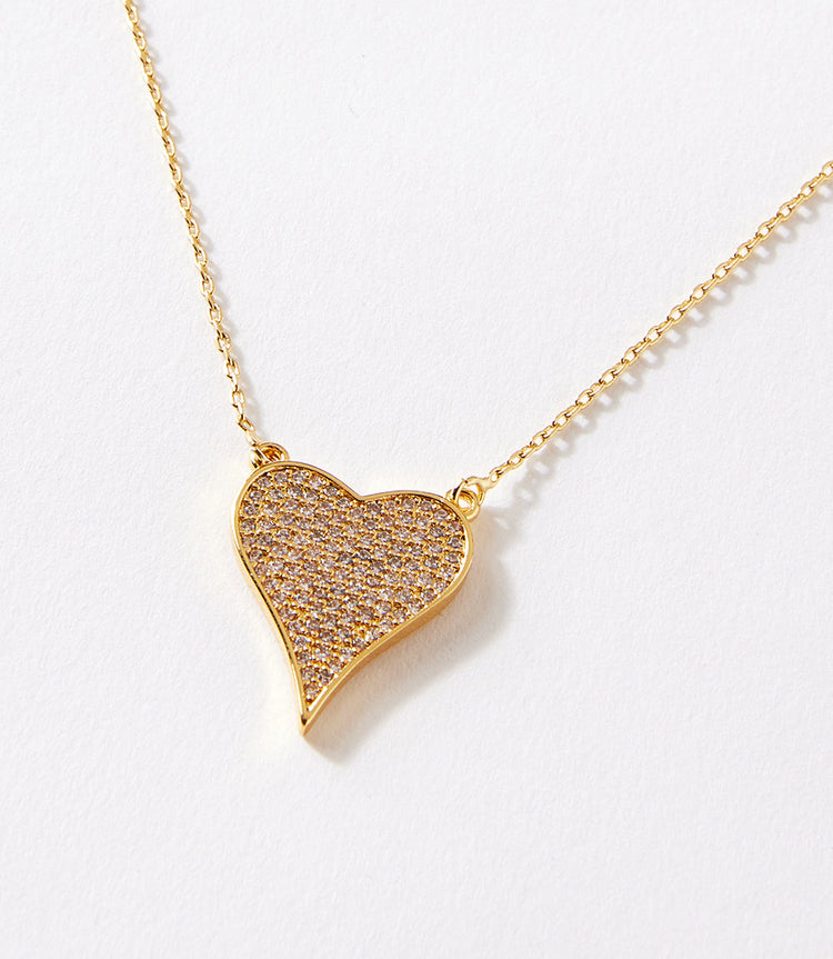 Pavé Heart Necklace