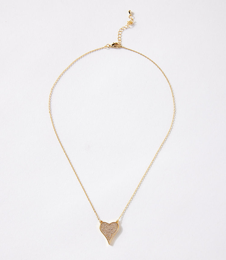 Pavé Heart Necklace
