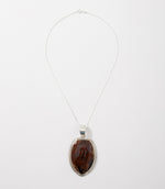 Agate Pendant Sterling Silver Necklace