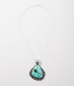 Iron Maiden Turquoise Pendant Necklace