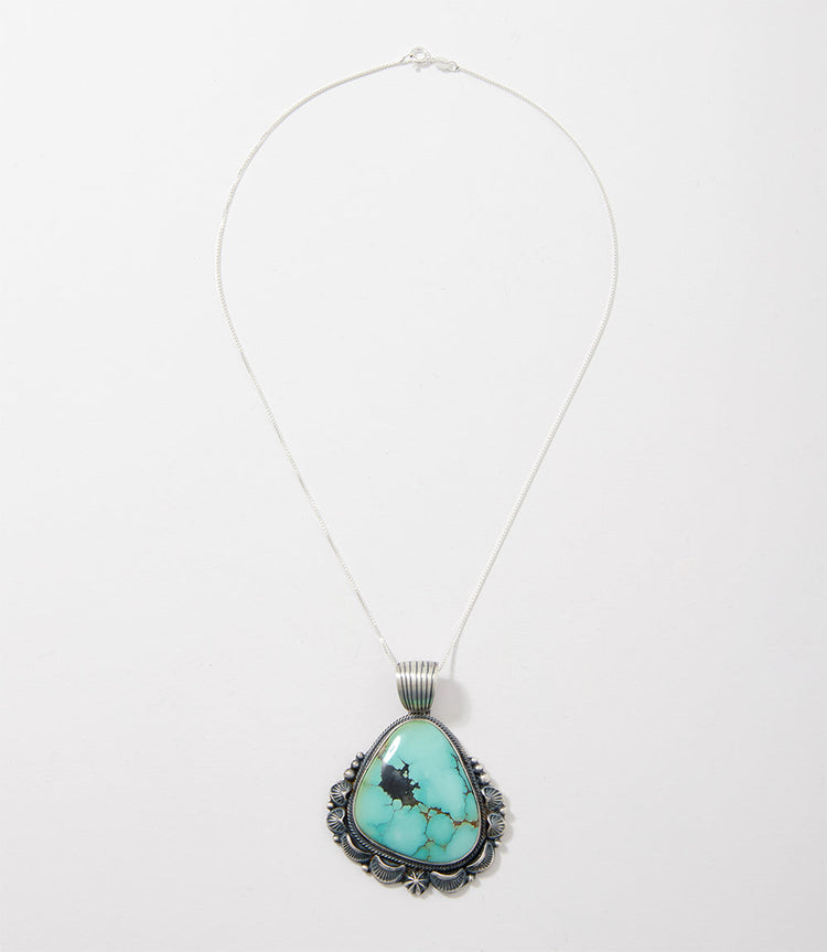 Iron Maiden Turquoise Pendant Necklace