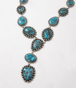 Sterling Silver Turquoise Lariat Necklace