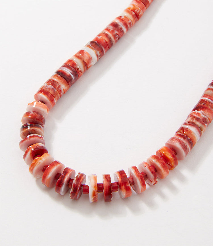 Spiny Oyster Single Strand Necklace