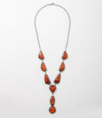 Spiny Oyster Lariat Necklace