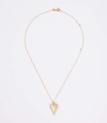 Pavé Mother Of Pearl Heart Necklace