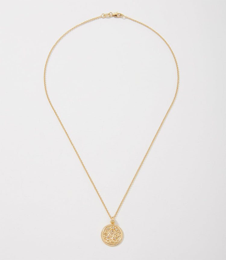 Virgo Coin Necklace