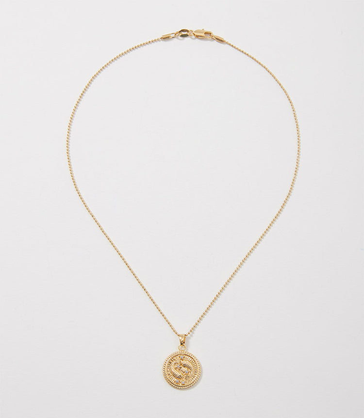Pisces Coin Necklace