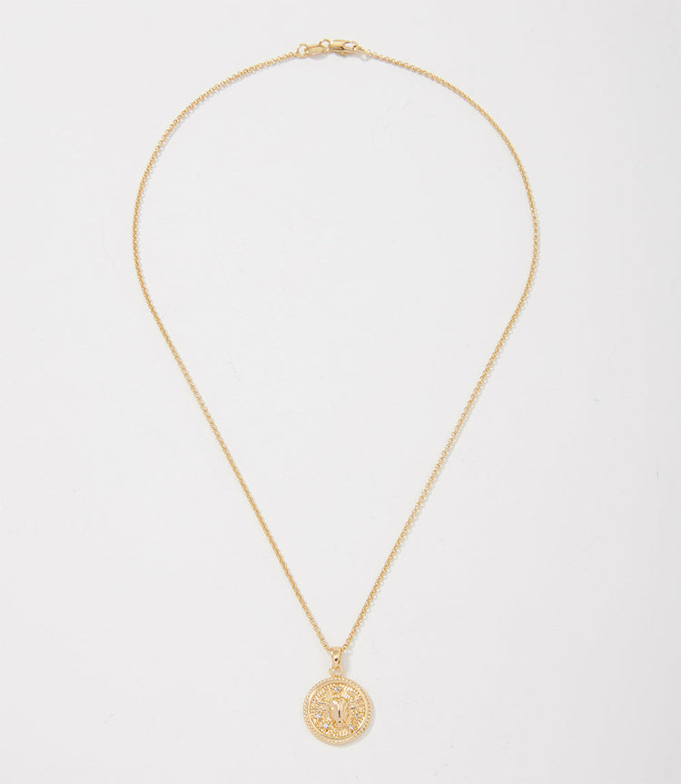 Taurus Coin Necklace