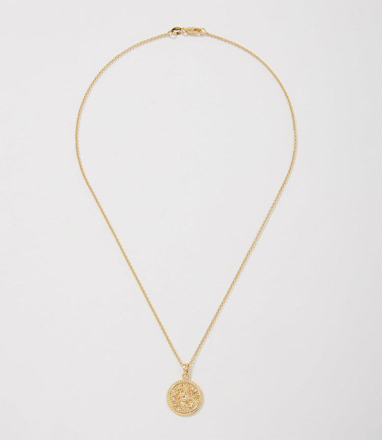 Aquarius Coin Necklace
