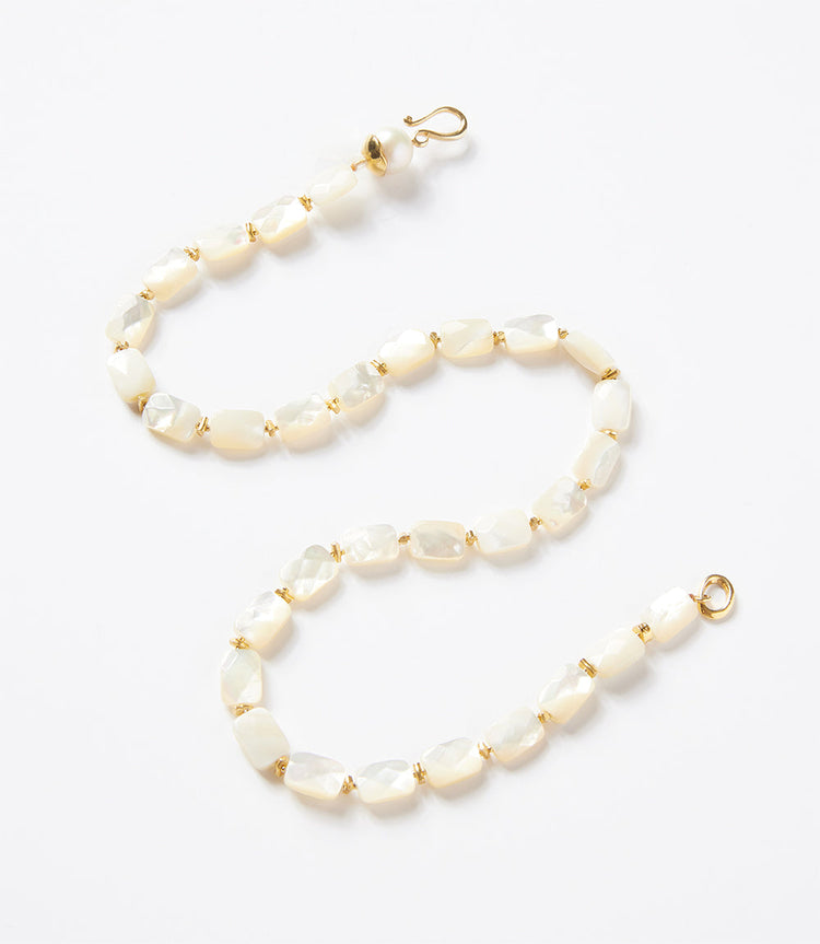 Chan Luu Beaded Mother Of Pearl Necklace