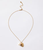 Gold Plated Shell And Pearl Necklace