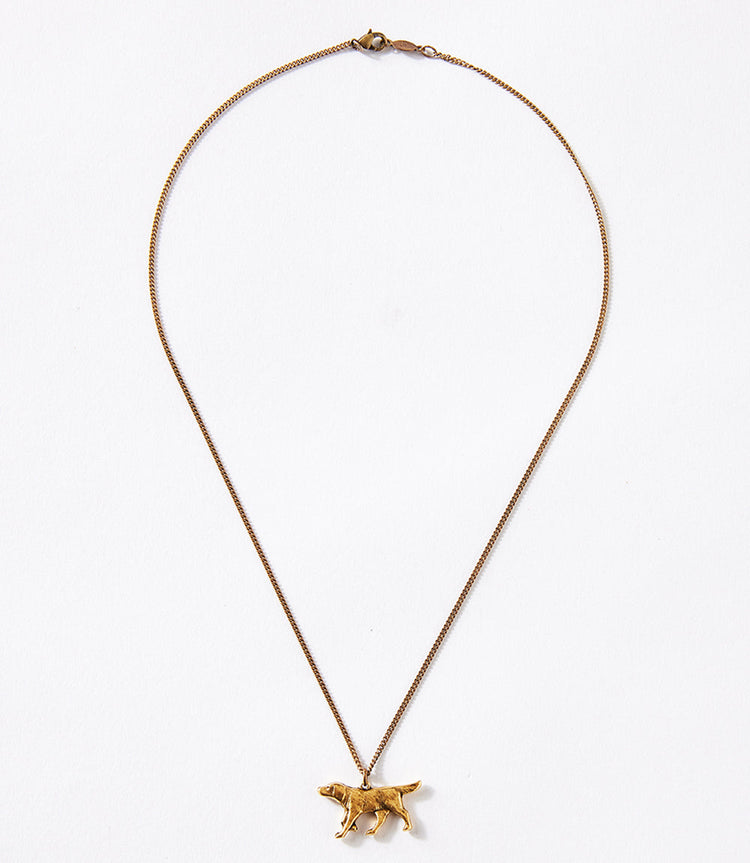 Gold Dog Necklace