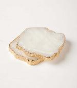 Crystal Quartz Coasters, Set Of 2