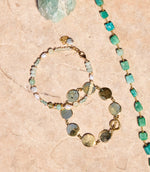 Gold Disc Station Bracelet
