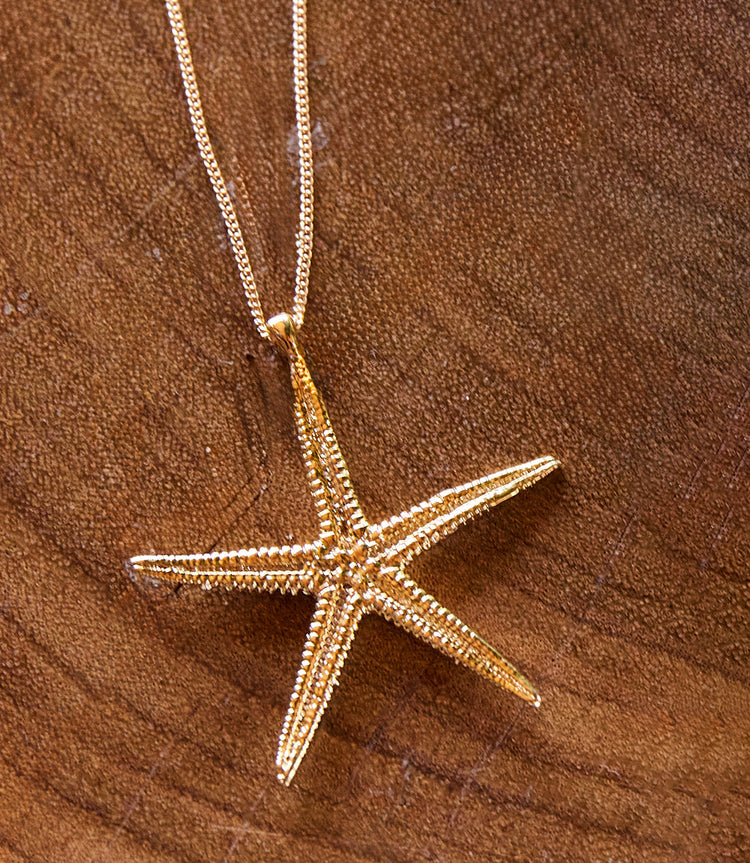 Gold Starfish Necklace