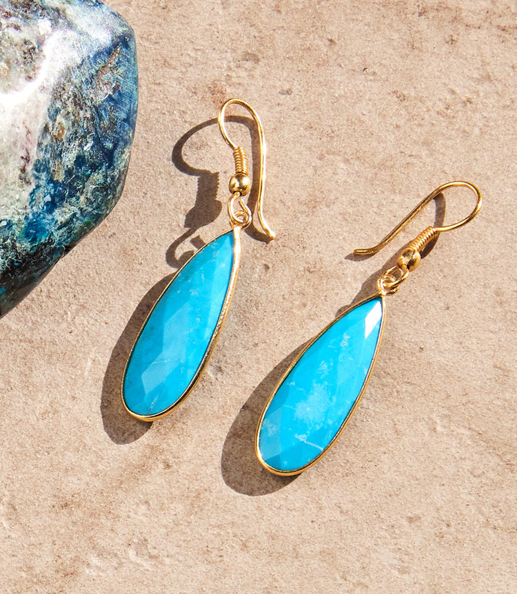 Turquoise Teardrop Earrings