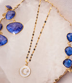 Enamel Moon and Star Necklace