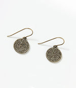 Pavé Disc Earrings