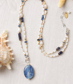 Gemstone Beaded Pendant Necklace
