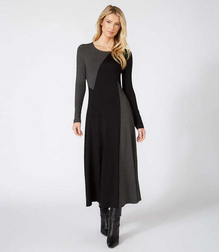 Black With Dark Heather Gray