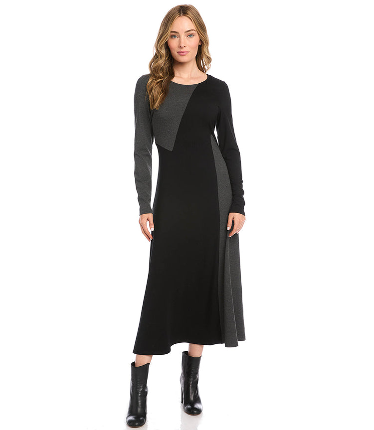 Black With Dark Heather Gray