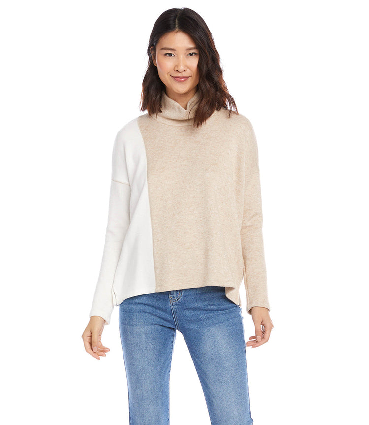 Colorblock Turtleneck