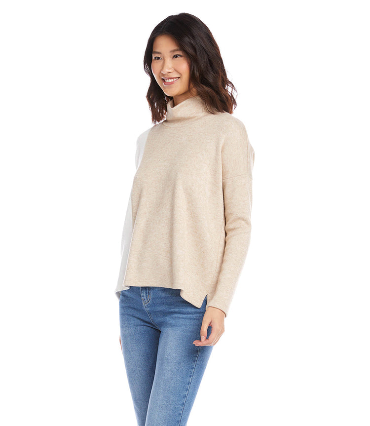 Colorblock Turtleneck