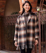 Plaid Fringe Jacket