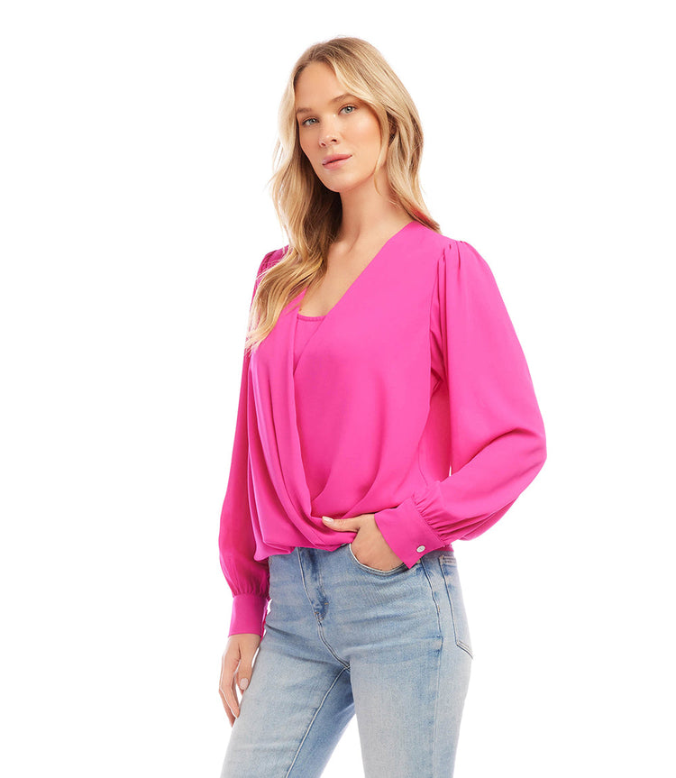 Drape Front Top