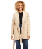 Belted Fringe Jacket
