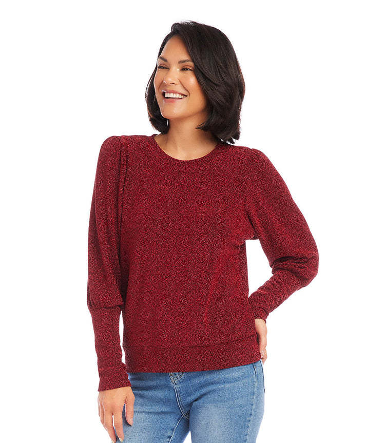 Petite Size Bishop Sleeve Top