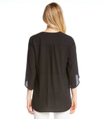 Petite Size Bracelet Sleeve Asymmetric Top