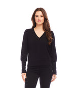 V-Neck Bishop Sleeve Top