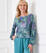Sequin Boatneck Top