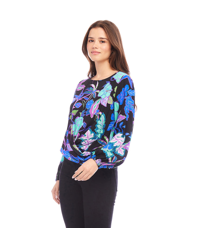 Boatneck Drape Top