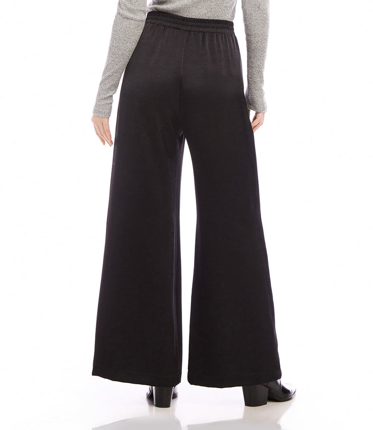 Wide Leg Satin Pants