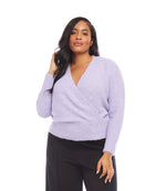 Plus Size Wrap Sweater